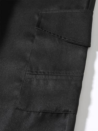 IDEALSANXUN Mens Casual Cotton Cargo Joggers with Drawstring Waist