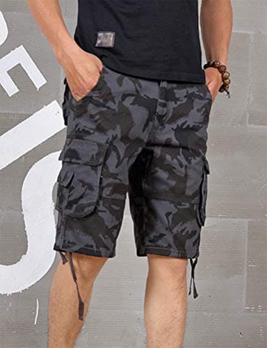 Mens Camo Cargo Shorts