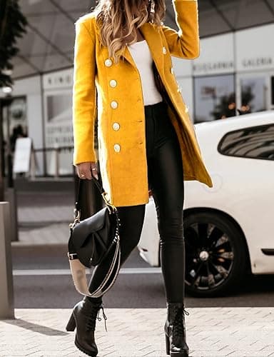 Women's Wool Trench Coat for Fall/Winter 2024