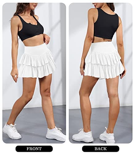 High Waist Ruffle Mini Skirt Women's Fashion
