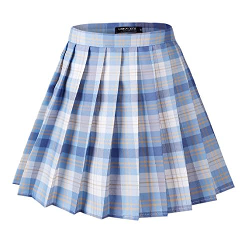 Urban CoCo Women's Plaid Pleated Mini Skirt — #6