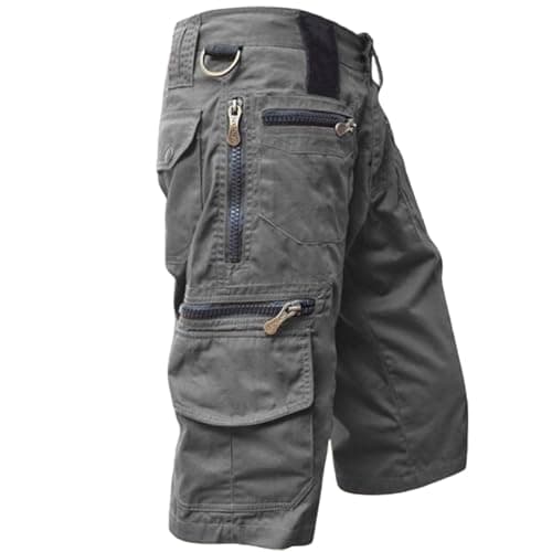 Quick Dry Mens Casual Tactical Cargo Shorts Outdoor Hiking