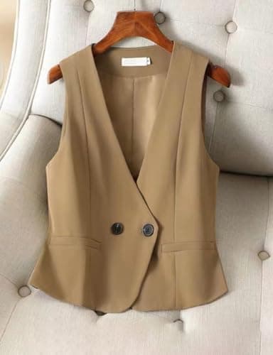 Women's Lightweight Sleeveless Blazer Vest