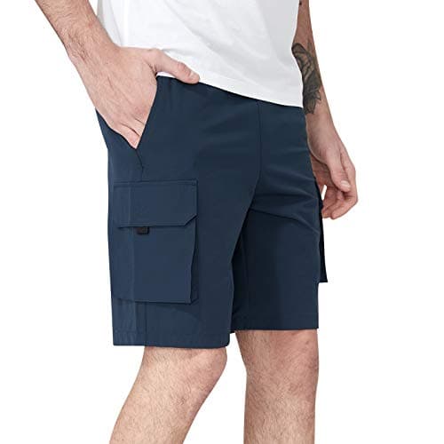 CAMEL CROWN Men's HikingCargo Shorts — Blue