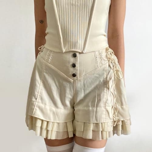 White Tiered Mini Skirt