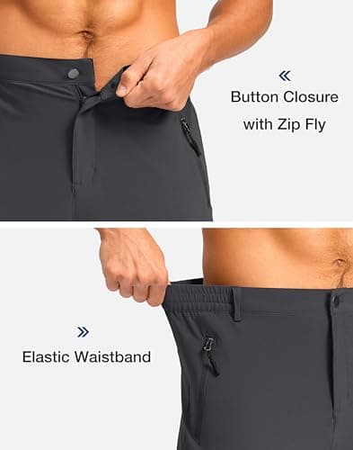 Pudolla Men's Lightweight 11" Cargo Shorts for Summer Travel and Outdoor