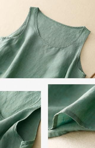 Linen Tank Tops for Women