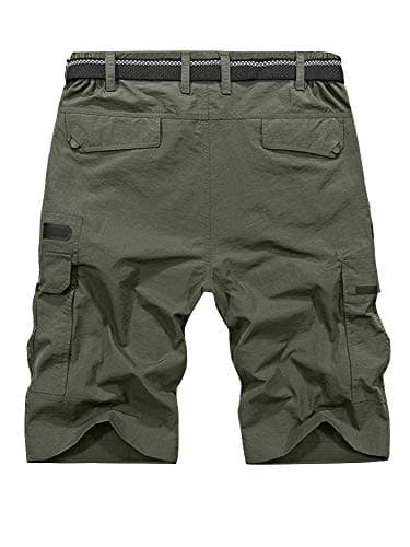 Jessie Kidden Men's Lightweight Quick Dry Water Resistant Fishing Hiking Shorts