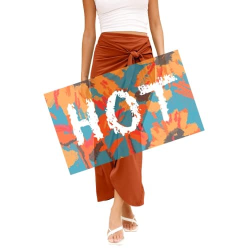 Maxi Skirt High Waist Wrap Pencil Long Skirts for Women — A-14 Rust Red