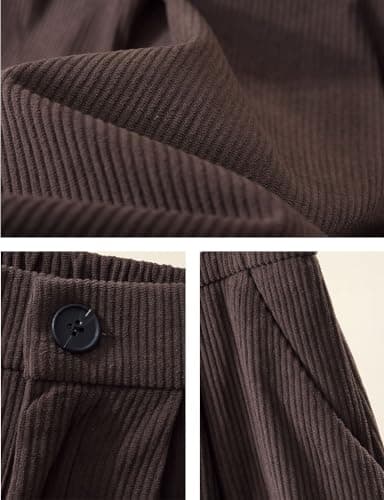 IDEALSANXUN High-Waisted Wool Midi Skirt for Women