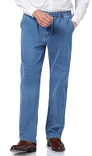 Stylish and Comfortable Elastic Waist Jeans for Men