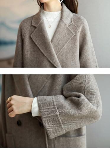 CHARTOU Women's Wool Peacoat Jacket for Winter