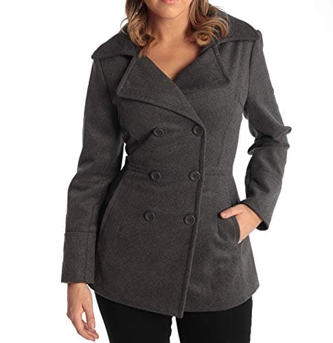Alpine Swiss Emma Women's Wool Peacoat – Stylish & Warm Fall & Winter Overcoat