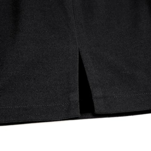 High Waisted Wool Plaid Mini Skirt with Slit for Women by IDEALSANXUN