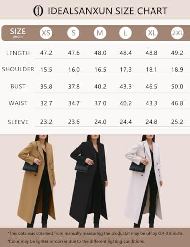 Women's Long Wool Trench Coat