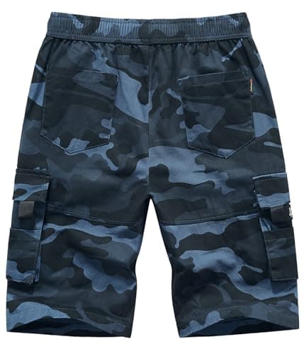 ELETOP Men's Cargo Shorts With Elastic Waist