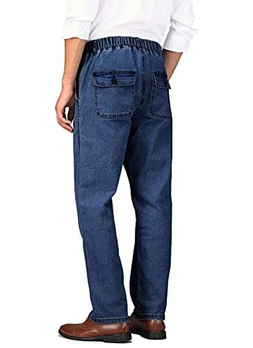 Men's Casual Elastic Waist Jeans