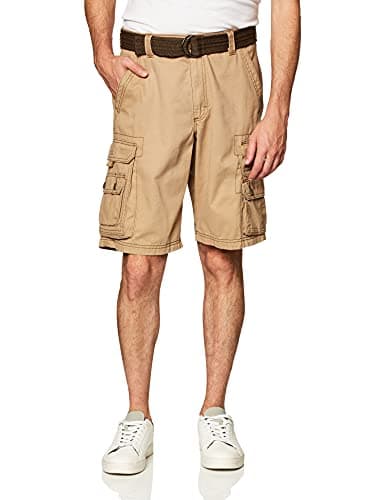Lee Men's Belted Wyoming Cargo Shorts — Bronze