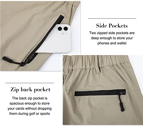 Suwangi Men's Quick-Dry Hiking Cargo Shorts with Multipocket
