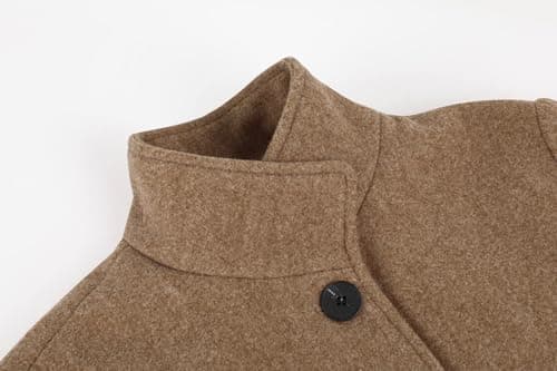 UTCOCO Women's Casual Thicken Pea Coat Mid Long with Pockets
