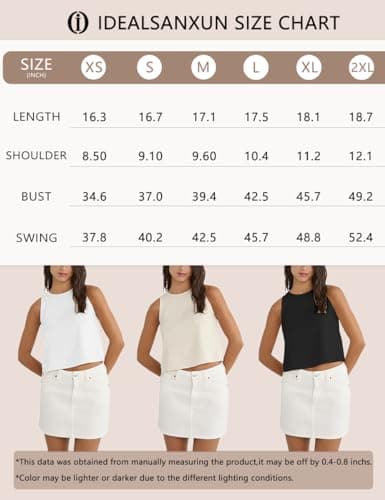 Womens Cotton Linen Tank Tops Summer Crop Vest Shirts