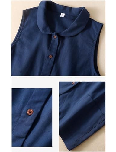 IDEALSANXUN Linen Vest Women 2024 Spring Blazer Outfits