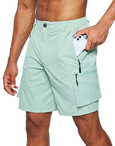 Pudolla Men's Quick Dry Hiking Cargo Shorts for Outdoor Travel and Casual Fishing Camping
Pudolla Men's Hiking Cargo Shorts with Multi Pockets for Outdoor Travel and Casual Fishing Camping
Pudolla Men's Quick Dry Hiking Cargo Shorts for Men with Mult