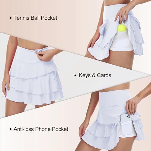 YuKaiChen High Waist Athletic Skirts for Tennis and Golf