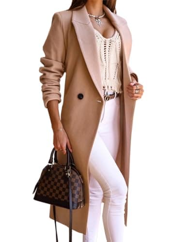 Long Wool Coats for Women - Winter/Fall Peacoat Trench Coat