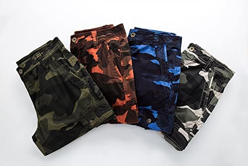 IDEALSANXUN Men's Casual Loose Fit Multi-Pocket Military Style Shorts