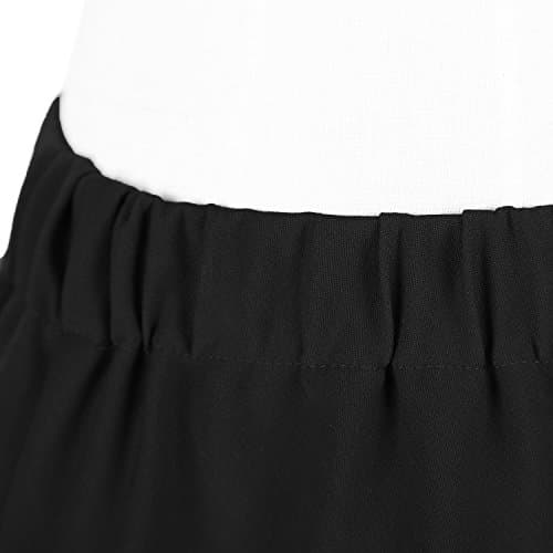 Urban CoCo Women's Elastic Waist Tartan Pleated School Skirt
