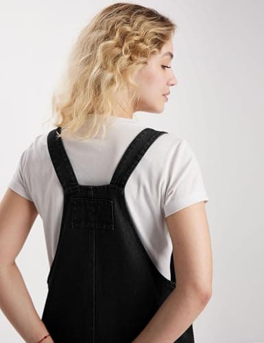 Xuehaya Women's Casual Denim Overalls Adjustable Strap Rompers