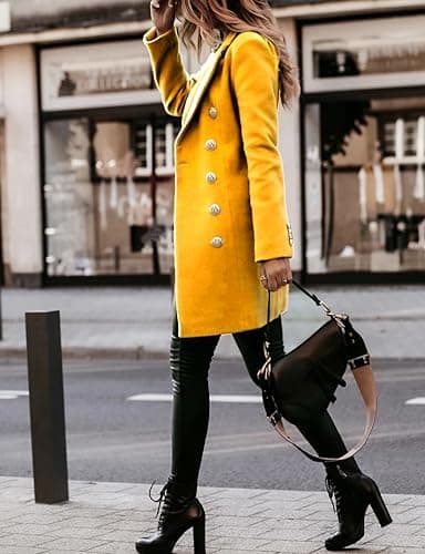 Women's Wool Trench Coat for Fall/Winter 2024