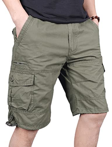 Men's Summer Casual Baggy Cargo Shorts — Green