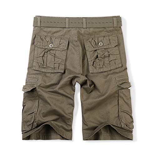 OCHENTA Men's Cargo Shorts with Zipper Pockets, Casual SummerOutdoor Work