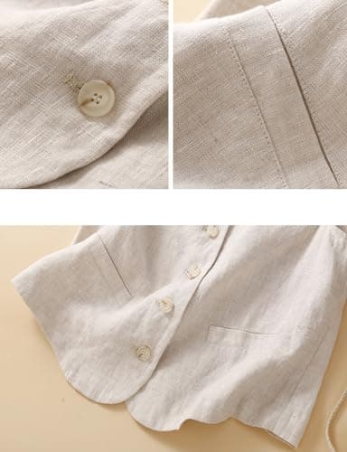 Lightweight Linen Vest for Women: Casual Sleeveless Blazer for Spring/Summer
