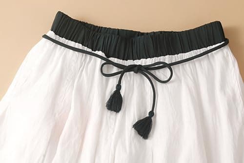 Lightweight Linen Skirts for Women Summer Vintage Style