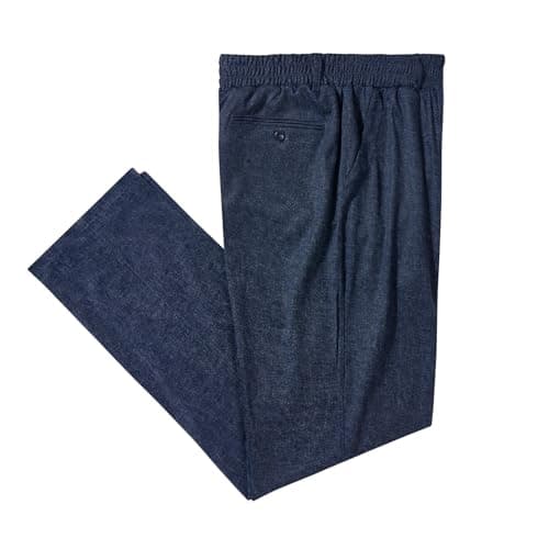 Elastic Waist Jeans for Senior Men with Zipper Fly