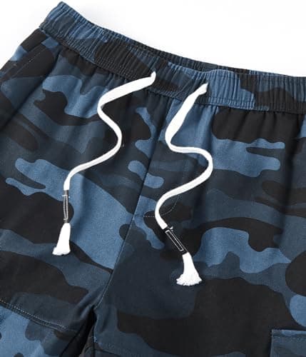 ELETOP Men's Cargo Shorts With Elastic Waist