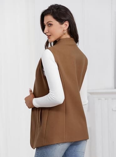 Trendy Wool Vest for Women: Sleeveless Fall/Winter Outerwear