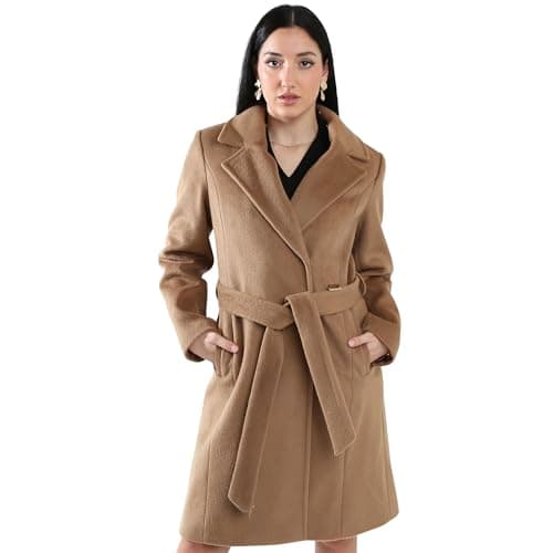 Vince Camuto Women's Warm Peacoat - Winter Dressy Trench Coat — Camel