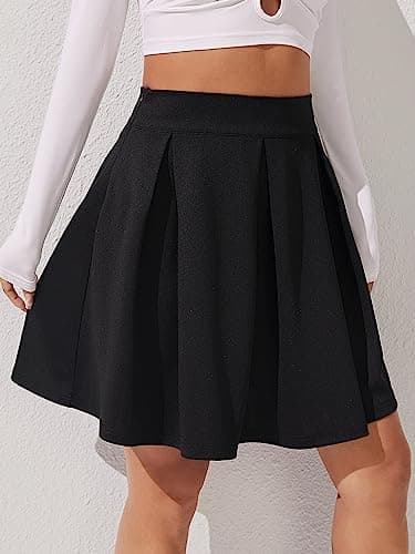 High Waist Black Mini Skirt for Women - ELDINA Summer 2024
