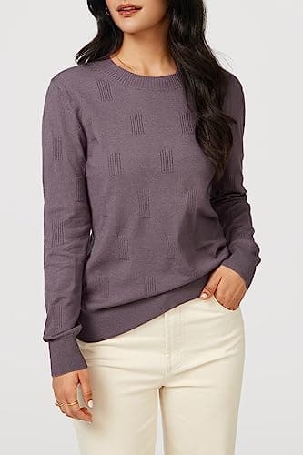 Womens Arach&Cloz Knit Sweater Long Sleeve Casual Spring Outfit Fashion