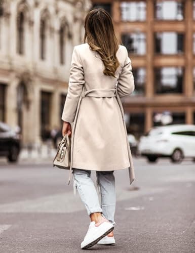 Women's Double Breasted Wool Coat for Fall/Winter
