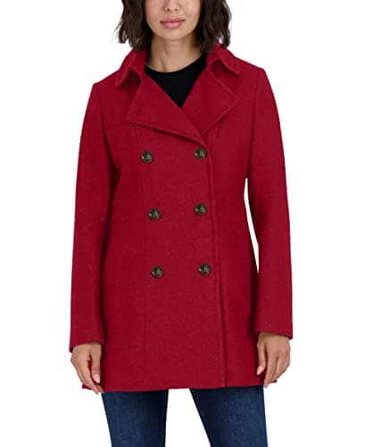 Nautica Women's Wool Blend Peacoat Winter Coat