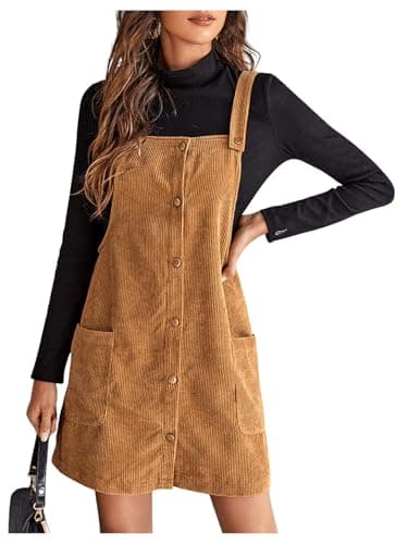 Floerns Women's Pinafore Dress