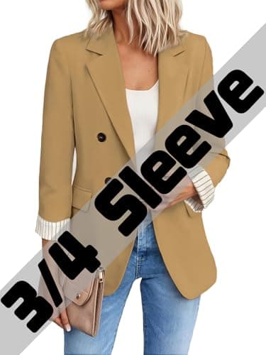 Mina Self 2025 Women's Spring Plaid Tweed Lapel Blazer Jacket with Pockets — Light/Khahi