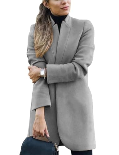 Women's Wool Peacoat with Pockets for Fall/Winter