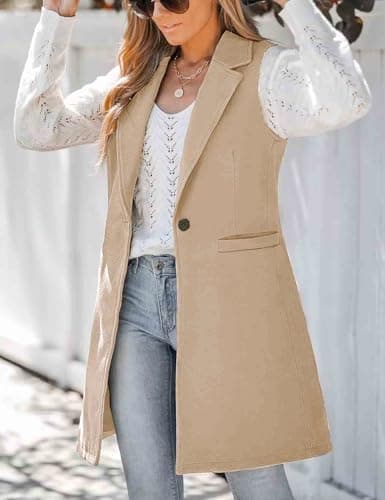 Sleeveless Wool Vest for Women: Fall/Winter Casual Outwear