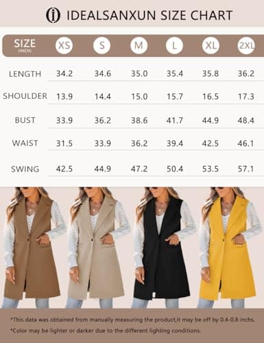 Sleeveless Wool Vest for Women: Fall/Winter Casual Outwear